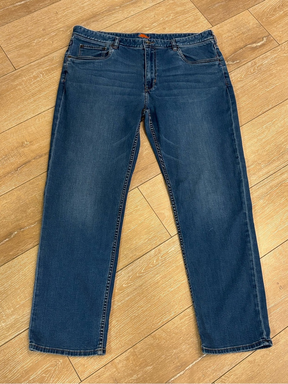 Tommy Bahama Relaxed Straight Leg jeans 38x31  Men’s ‎ Blue Stretch Denim